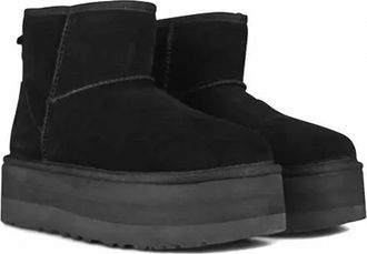 UGG Womens Classic Mini Platform Boot In Black