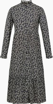 Regatta Womens Orla Mock Neck Long Sleeve Midi Dress - Black - Size: 18