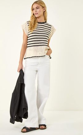 Roman Stripe Knitted Top