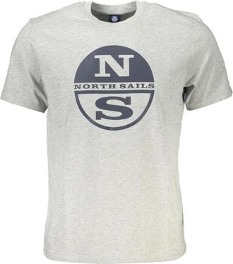North Sails T-shirt met korte mouwen - Heren - T-shirts - Grijs - XL - Tops