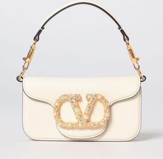 Valentino Garavani Borsa Loc&ograve; Mini Valentino Garavani in pelle con strass incastonati