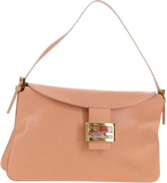 Fendi Pre-owned Vintage Schoudertas - Dames - Vintage Schoudertas - Roze - ONE Size - Leer - Vintage