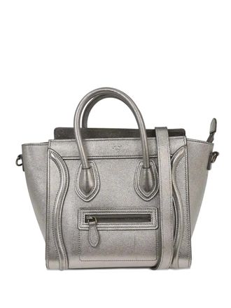 Celine 2018 nano Luggage tote bag - Zilver