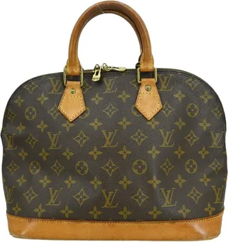 Louis Vuitton Alma Handbag Monogram Canvas Brown Canvas Handbag (Pre-Owned)