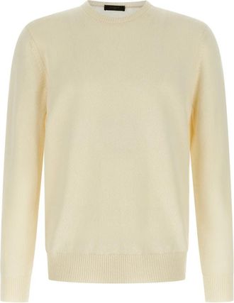 Zanone Giro Flexwool Sweater - Heren - Ronde hals truien - Wit - XL - Truien & Vesten