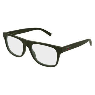 Gucci Rechthoekig Optisch Montuur - unisex - Accessoires - Groen - Maat: 56 MM