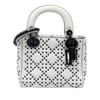 Dior Pre-owned Lady Dior - Dames - Pre-owned - Wit - Maat: ONE Size Leer