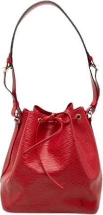 Louis Vuitton Pre-owned Bucket Bags, female, Red, Size: ONE SIZE Pre-owned Bucket Bag