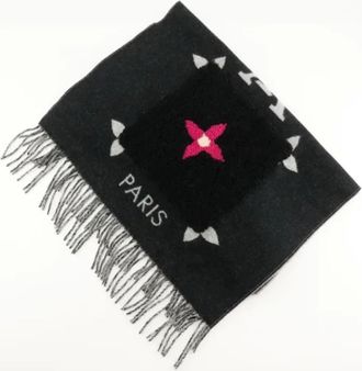 Louis Vuitton Pre-owned Scarves, female, Black, Size: ONE SIZE Pre-owned Stole