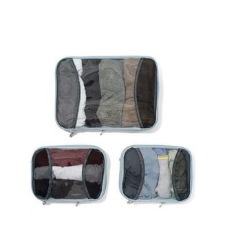Baggallini 2 Medium / 1 Large Compression Packing Cubes Travel Set in Pool at Nordstrom
