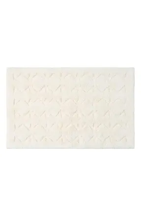 Coyuchi Diamond Shag Organic Cotton Bath Rug in Undyed at Nordstrom