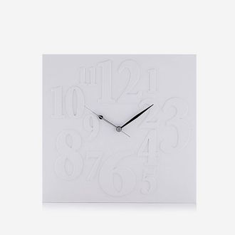 Oresteluchetta Reloj De Pared Moderno De Mdf Kairo - Blanco
