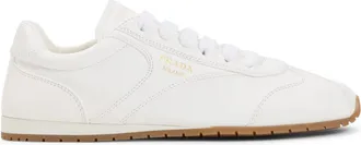 Prada White Leather Sneakers