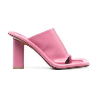AMBUSH Ambush, Schoenen, Dames, Roze, 39 EU, Leer, Roze Leren Square-Toe Muiltjes