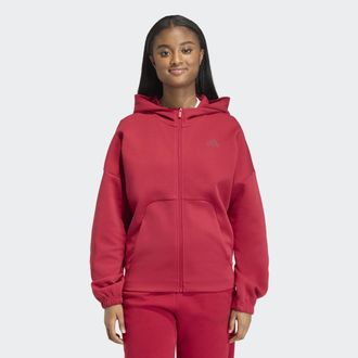 adidas Kapuzensweatshirt ADIDAS SPORTSWEAR W FI SL FZ HD, Damen, Gr. XL, actmar, Obermaterial: 68% Baumwolle, 32% Polyester, Sweatshirts Kapuzensweatshirt