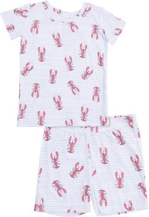 Angel Dear Kids Lobster Shirt & Shorts Set in White at Nordstrom, Size 18-24M