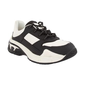 Emporio Armani Rubbered Pu+Nylo Nero Sneakers - Heren - Sneakers - Zwart - 40 EU - Polyester - Schoenen