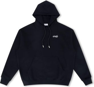 Off-white Mens Paint Splatter Arrow Diag French Terry Hoodie In Black
