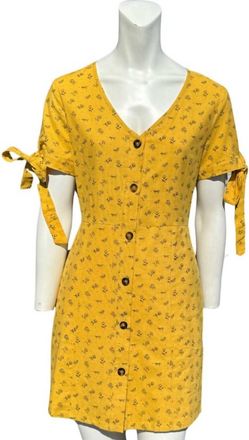 After Market Yellow Floral Dress