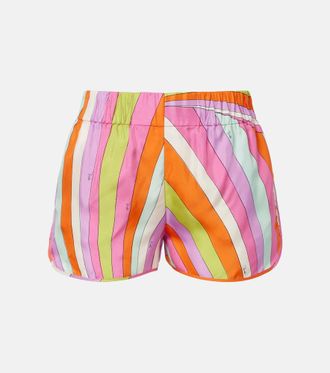 Pucci Iride silk twill shorts