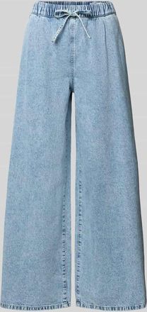 Vero Moda Wide Leg Jeans aus Baumwoll-Viskose-Mix Modell VALERIA in Hellblau, Gr&ouml;&szlig;e 25/30