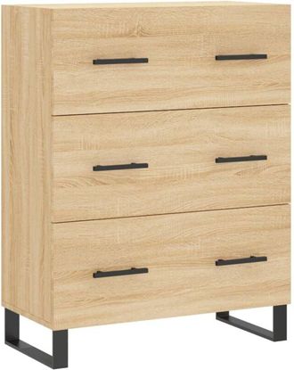 vidaXL Sideboard Sonoma Oak 69.5x34x90 cm Engineered Wood Vidaxl