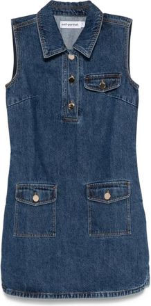 Self Portrait Mujer, Vestidos, Azul, Talla: 2XS