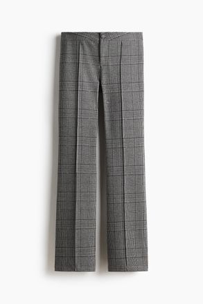 H&M Ausgestellte Hose - Grau/Kariert
