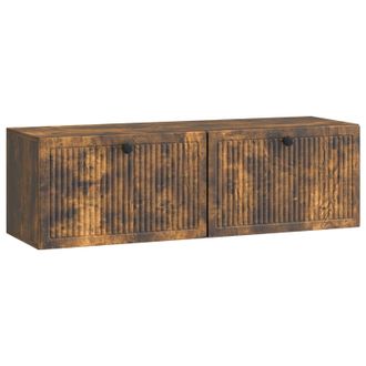 vidaXL Mueble Para Tv De Pared Roble Ahumado 98 X 31 X 30 Cm Vidaxl