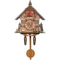 OEM Reloj De Pared De Cuco De Madera Con Modo Nocturno, P&aacute;jaro Cantor, Estilo Bosque Europeo