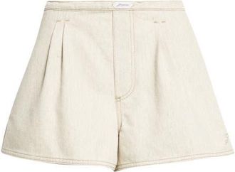 Jacquemus De-N&icirc;mes Amelo Cotton & Hemp Shorts in Light Beige at Nordstrom, Size 10 Us