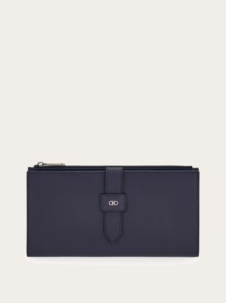 Ferragamo Men Gancini document holder Blue