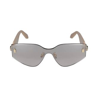 Bulgari Serpenti Mask Sunglasses - female - Bvlgari - Sunglasses - Beige - ONE SIZE - Accessories