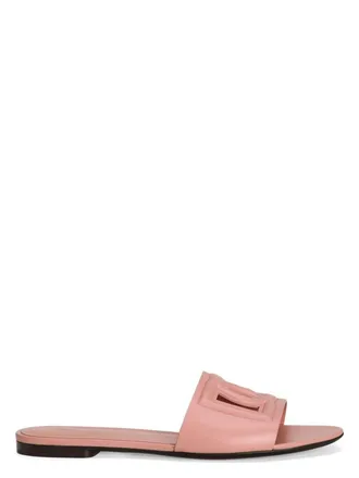 正規店買付【DOLCE & GABBANA】ピンク フラット サンダル ピンク系 22cm Dolce & Gabbana(ドルチェ&ガッバーナ) サンダル