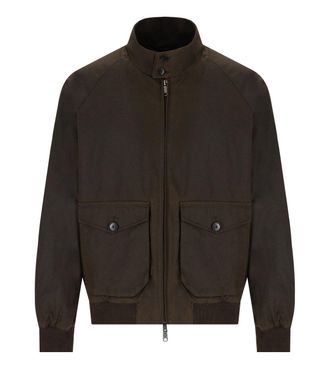 Baracuta BOMBER G9 WAXED POCKET VERDE MILITARE BARACUTA