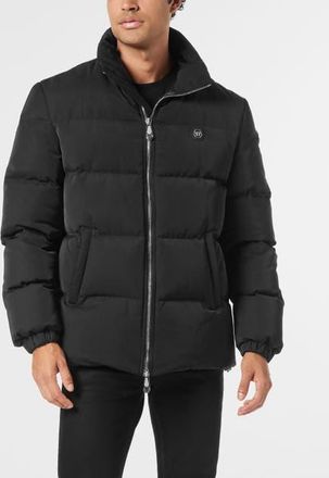 Philipp Plein Nylon Puffer Jacket Late Checkout Men in Black at Nordstrom, Size Xxx-Large