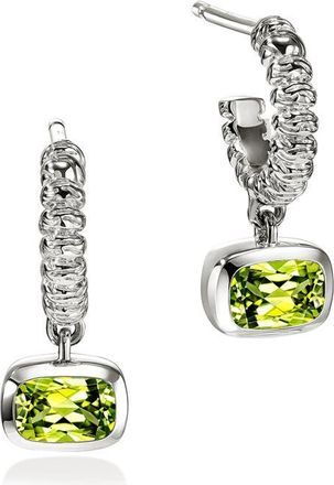 John Hardy Heishi Sterling Silver Peridot Drop Earrings at Nordstrom