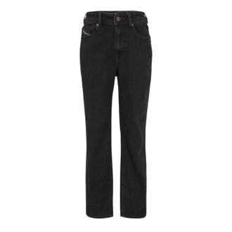 Diesel Womens/Ladies 5 Pockets Straight Leg Jeans (Black/Grey/Denim) - Size 28W/34L
