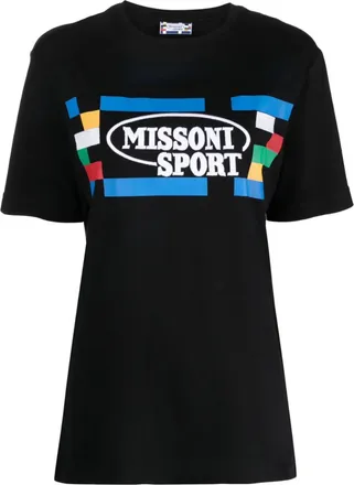 Missoni T-shirt met sportlogo