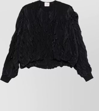 Alysi ruffled bomber jacket