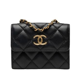 Chanel Pre-owned Mini Flap Bag - Dames - Pre-owned - Zwart - Maat: ONE Size Leer