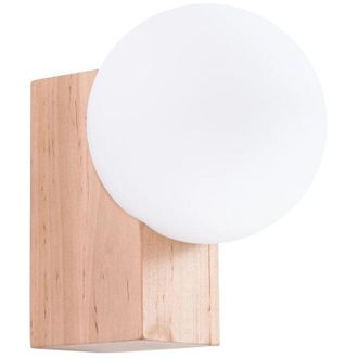 Wonderlamp Aplique De Pared Liea Madera Natural