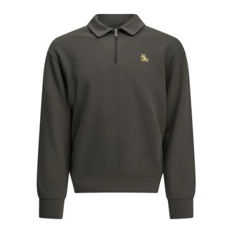 Maison Kitsun&eacute; Felpa Logo Relaxed Fit - - Sweatshirts & Hoodies - Uomo - Grigio - L