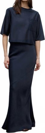 TWP My Endless Love Skirt In Midnight Blue