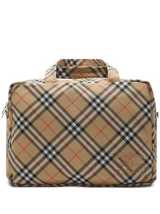 Burberry Vintage Check duffle bag - men - Polyester/Polyester/Polyurethane/Polyurethane - One Size - Brown