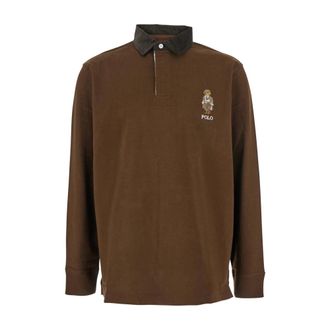 Polo Ralph Lauren Tops, Heren, Bruin, L, Katoen, Classic Fit Polo Shirt