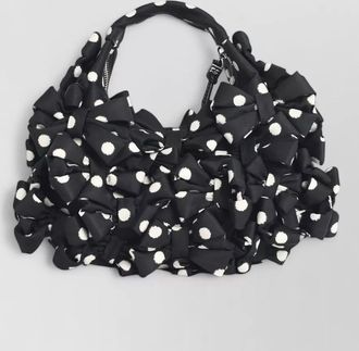 Ganni hobo mini nylon shoulder bag