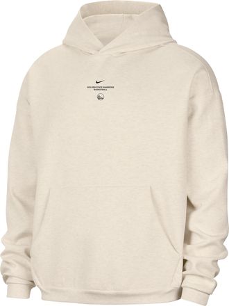 Nike Mens Golden State Warriors Standard Issue Basketball Hoodie in Brown | IO0862-110