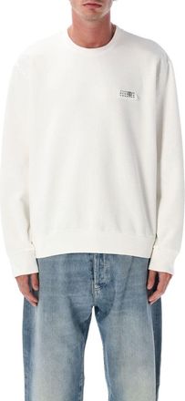 Maison Margiela Tape Logo Crewneck Sweatshirt