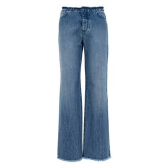 MVP Wardrobe Vintage Wash Denim Broek - Dames - Regular Fit Jeans - Blauw - M - Denim - Jeans